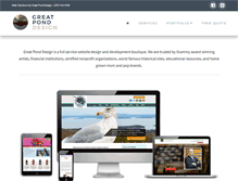 Tablet Screenshot of greatponddesign.com